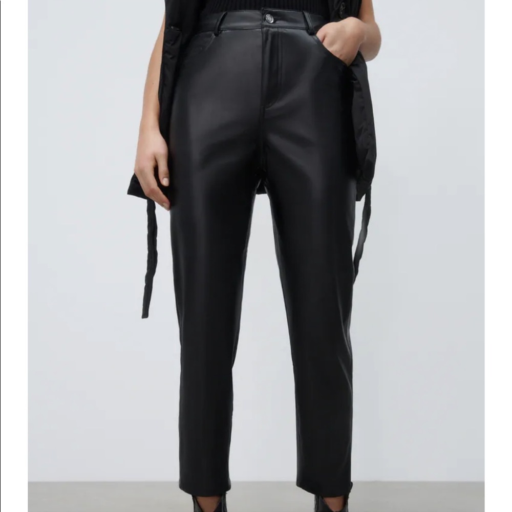 Zara Faux Leather Pants